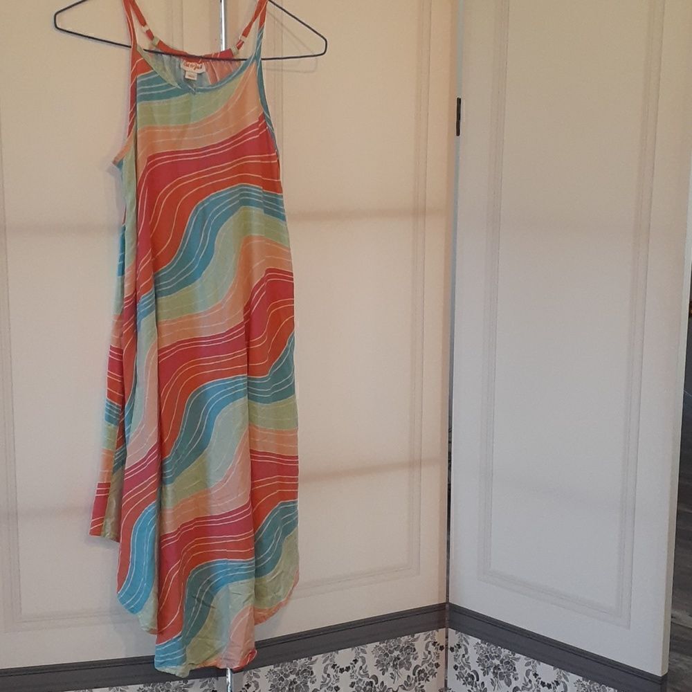 Cat & Jack size YL, (10/12) striped summer dress